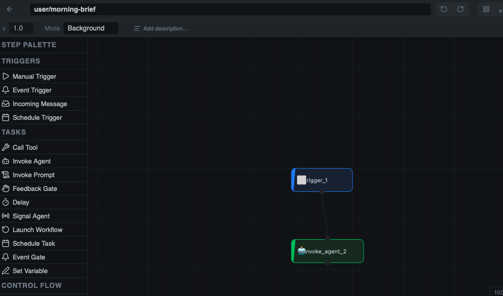 The Morning Briefing workflow